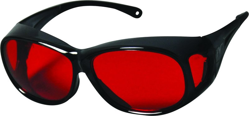 57-3570Bond Oasis Bonding Eyewear - Black Frame/Reddish-Orange Bonding Lens. Attractive over-the-glass style. Fits over most prescription eyewear. High-impact pol