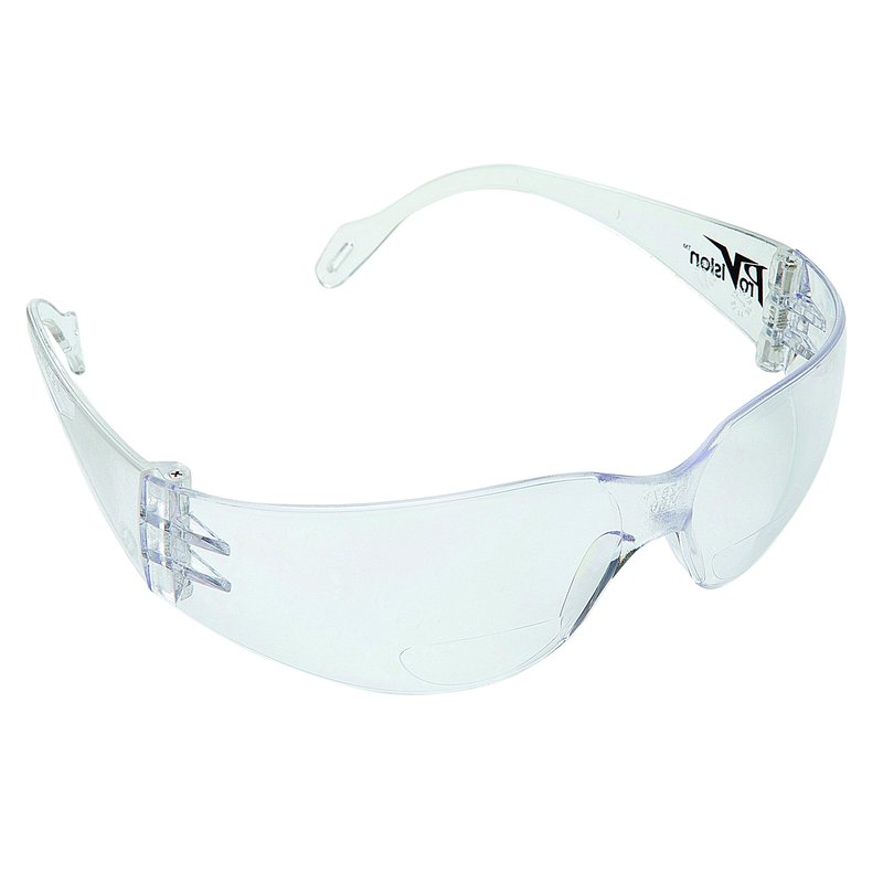 57-3607C Mini Econo Wrap Eyewear - Clear Frame / Clear Lense. Lightweight and Economical, Features a Narrower Width for Children ans Adults with Smaller Framed