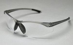 Bifocal Eyewear - 1.0 Diopter Grey Frame/ClearLens. Lightweight, Wraparound, Fog-free, Scratch Resistant