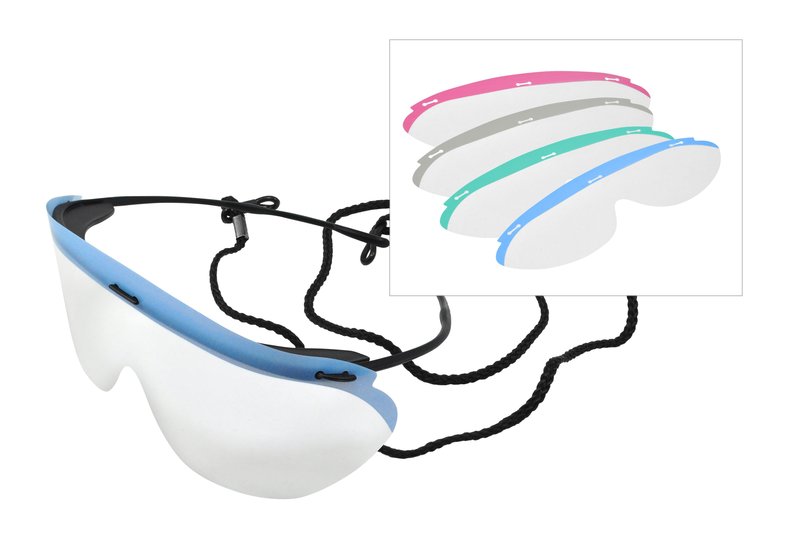 57-3908 Dynamic Disposable Eyewear Value Pack. Frame fits flush against the Forehead with a Wraparound Lens, Fog-free, Antistatic, Non-glare