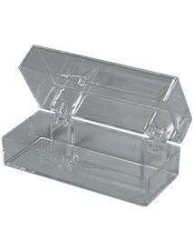 57-76 Clear Hinged Box 2-7/8 x 1-13/16 x 1 to store or organize multiple items in your dental office, single box.