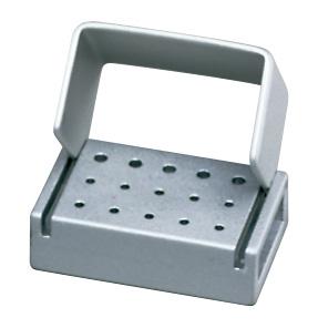 57-T15C-FG 15-Hole FG Anodized Aluminum Bur Block. Holds 15 FG Burs. Can be autoclaved, dry-heat sterilized, chemiclaved or placed in an ultrasonic cleaner. With