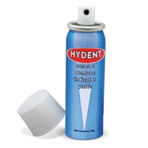 Hydent Denture Indicator Aerosol Spray, 30g