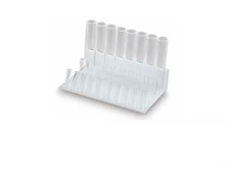 Arch Wire Holder - White/Clear, 6-5/8" W x 4-1/4" L x 4-1/4" H, with 1/2" Wide Instrument Holding Tube.