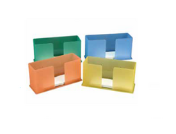 C-Fold Towel Holder - Amber Orange, 10-3/4" W x 6" H x 4-1/4" D, Single holder.