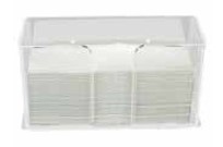 Clear Acrylic Multifold Towel Holder, 10 1/2"W x 5 3/4"H x 4"D, Single towel holder.