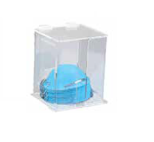 Clear Acrylic Molded Face Mask Organizer, Sits on Counter, 6-1/2" W x 7-1/4" H x 5-5/8" D, Single organizer.
