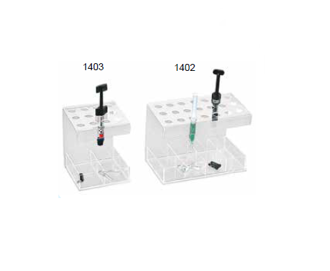 700-1402 Premium Composite Syringe Organizer - Clear, 7-1/2
