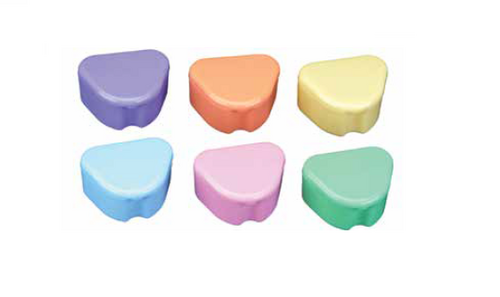 700-200DB-TJA Deep Dish Retainer Box - Assorted Colors, Plastic with Hinged Lid, 3