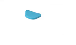 Foam Inserts for Denture Boxes, Blue, 3 3/4" x 2 5/8" x 1/2", Package of 1000.