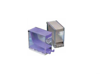 700-209CRD-10N Purple Push Style Cotton Roll Dispenser with spring loaded push top, Single Dispenser.