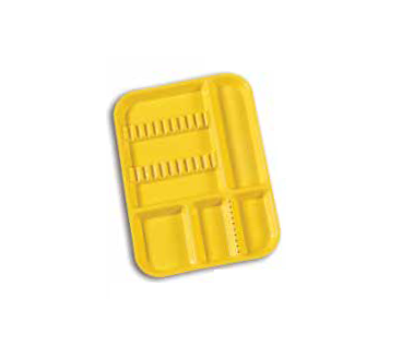 700-300BDS-3N Set-up Tray Divided Size B (Ritter) - Neon Yellow, Plastic, 13-1/2