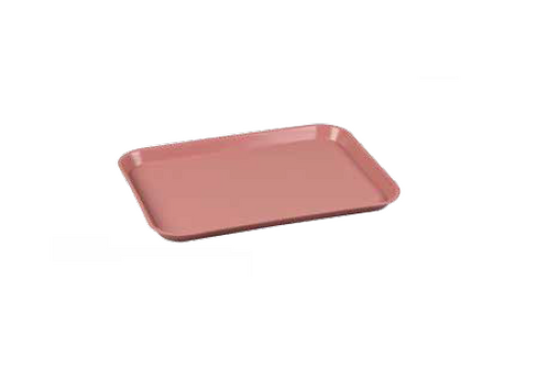 700-300EF-6 Flat Tray, Size E (Midwest) - Coral, Plastic, 15