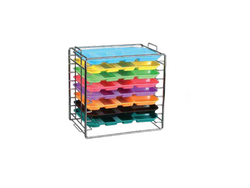 Tray Rack for Size A Trays, Long Side Loading, 15" x 9-3/4" x 14-1/8", 8 Trays Capacity.