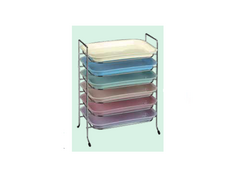 Tray Rack for Size F (Mini) Trays, Long Side Loading, 10" x 6-1/4" x 13", 6 Trays Capacity.