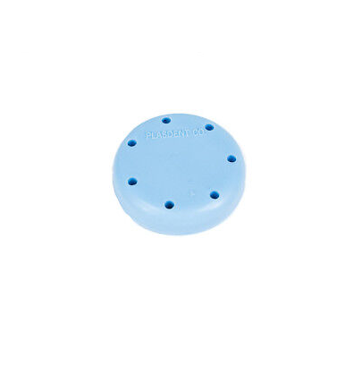 700-400BS-2 Small Round Bur Block - Blue, Magnetic, 7 Burs Capacity, Diameter 1 5/8