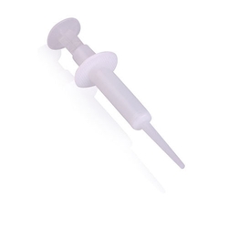 Disposable Impression Syringes With Longer Tip, Clear, Longer 1 1/2" Bendable Tip, Box of 50.