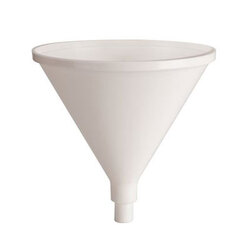Dry Oral Cup, 4" diameter. White Heavy Duty Plastic, Autoclavable to 250 degree F.