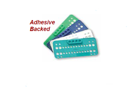 700-BT2003-4T Ortho Bracket Trays, Disposable, Turquoise, Package of 25 bracket trays.