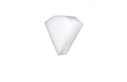White Disposable Endo Foam Inserts, Triangle Shaped, Fits most endo rings, pack of 48 inserts.