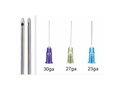 700-INT-P23 23ga Closed End Irrigation Needle Tips, Blue 100/Bx. Tips feature rounded, closed ends with side port delivery for use in apical proximity. Luer-lock