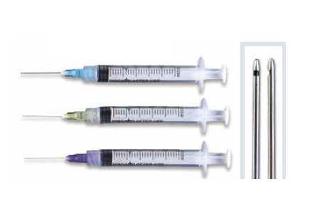 700-INT-PPT0330 3cc Syringe with 30ga Closed End Irrigation Needle Tips (Purple) 100/Bx. Single-use Pre-tipped Irrigator Syringes speed set-ups. The 3cc syringes are