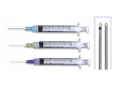 3cc Syringe with 30ga Closed End Irrigation Needle Tips (Purple) 100/Bx. Single-use Pre-tipped Irrigator Syringes speed set-ups. The 3cc syringes are