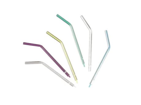 700-TST-A Disposable Air/Water Syringe Tips - Assorted, 250/Pk. No adapter required. Like metal tips, separate air and water passages ensure dry air. Interchang