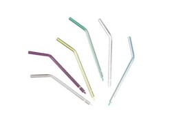 Disposable Air/Water Syringe Tips - Assorted, 250/Pk. No adapter required. Like metal tips, separate air and water passages ensure dry air. Interchang