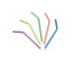 Disposable Air/Water Syringe Tips - Assorted Neon Colors, 250/Pk. No adapter required. Like metal tips, separate air and water passages ensure dry air