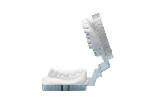 35-0065 W.O.W Disposable Closed Mouth Articulator with Multiple Pin Placement Anterior/Full Arch, box of 50 articulators.