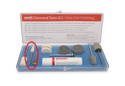 Hard Felt Point, used to apply Diamond Twist Super-charged polishing paste for a glaze-like polish. Single felt point.