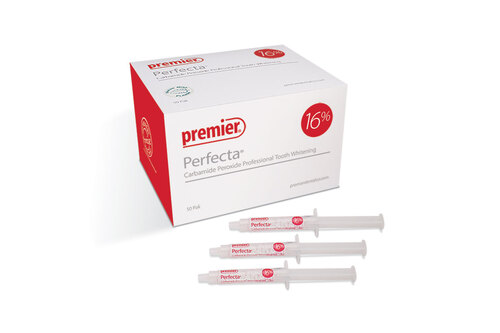35-4004160 Perfecta Syringes - 16% Unflavored - 50 Pack Take-Home Tooth Whitening, Carbamide Peroxide: 50 - 3cc Syringes, 8 Patient Instructions, 25 Prescription