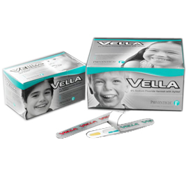 24-770013 Vella 5% Fluoride Varnish with Xylitol, Spearmint Flavored, .5ml unit dose, Package of 35.