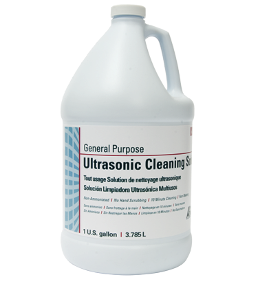 135-50036811 Ultrasonic chemical cleaning solution, tartar, stain and permanent cement remover, 1 gallon bottle of solution.