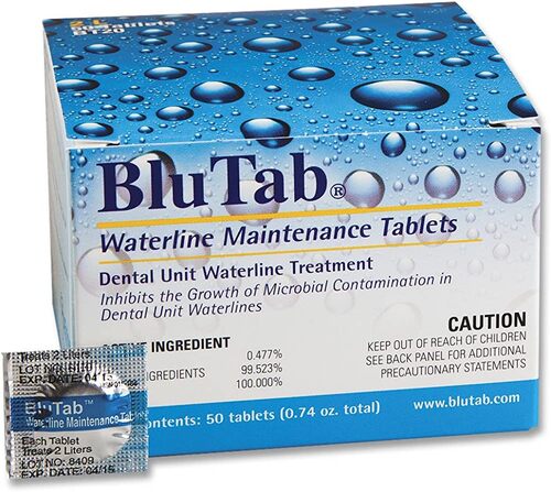 110-BT50 BluTab - Waterline Maintenance Tablets 750 mL, Tasteless, Odorless, 1 Tablet Treats 750 mL