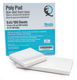 Quala Mixing Pads, 3" x 3" Poly 100/pad