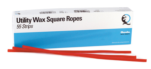 95-50094955 Quala Rope Wax, Square, Red, 55 Strips