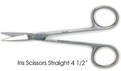 Quala Scissors, Iris Straight, 4 1/2