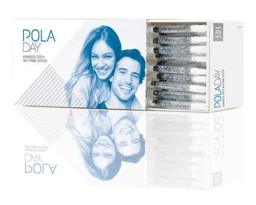 22-7700026 Pola Day - 7.5% Bulk Kit - Hydrogen Peroxide-Based Take-Home Tooth Whitening System, Spearmint Flavor; Bulk Kit Contains: 50 - 1.3 Gram Syringes and 5