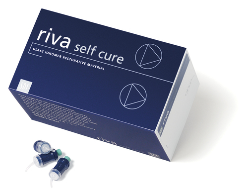22-8600001 Riva Self Cure - A1, 50 Capsules REGULAR Set - Packable Glass Ionomer Restorative: 50 Capsules. #8600001