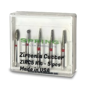173-Zirc5 Zirconia Cutter Kit, 5-pieces 1ea 772.8, 250.8, 285,5, 125, 703.8, Fine Grit