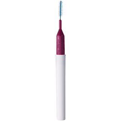 Proxabrush Trav-Ler, Cylindrical pocket-sized interdental brush, bendable, ventilated cap can be used as a handle
