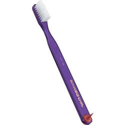 GUM Classic Toothbrush - Compact size Soft Adult toothbrush with Classic Handle, 34 Tufts, Dome Trim design, Box of 12 Toothbrushes.