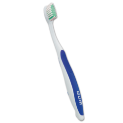 Dome Trim Toothbrush, with soft bristles and compact head. Box of 12 toothbrushes.