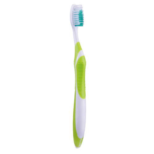 20-490PC Technique Quad-Grip Toothbrush, with soft bristles and Full Head. Box of 12 toothbrushes