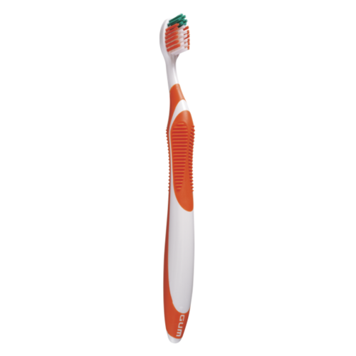 20-491PC Technique Quad-Grip Toothbrush, with soft bristles and Compact head. Box of 12 toothbrushes.