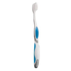 GUM Summit Adult Toothbrush with Sensitive Bristles and Full Compact Head 12/Pk. Has strong unique tapered bristles that penetrate deeply between teet