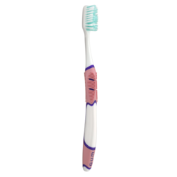 GUM Technique Adult Toothbrush Full Head, Sensitive Bristles with Patented Quad-Grip 12/Pk. Unique, raised-center Dome-Trim bristles clinically proven