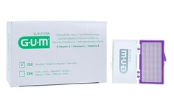 GUM Orthodontic Wax - Unflavored, with Vitamin E 24/Bx. Adheres to orthodontic appliances to help relieve irritated tissue. Discreet - Clear wax blend